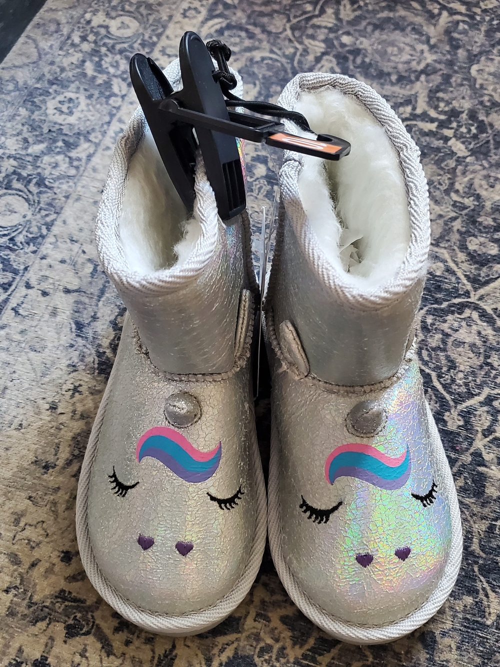🆕️ Girls' Ugg Style Unicorn Boots - 10